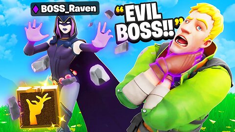 I Pretended To Be BOSS Raven In Fortnite.. (Teen Titans)