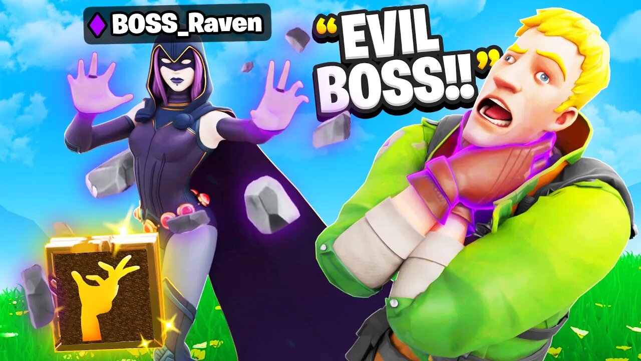 I Pretended To Be BOSS Raven In Fortnite.. (Teen Titans)