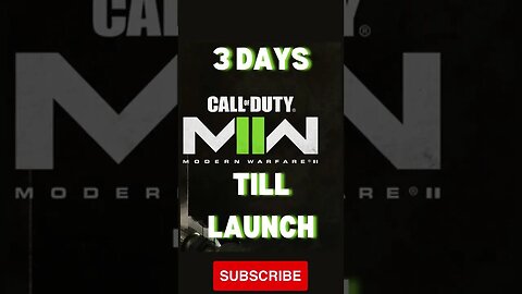 3 DAYS TILL MWII LAUNCH | #shorts