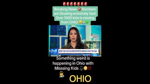 1000 children missing in Ohio in 2024, where are the children 🧒