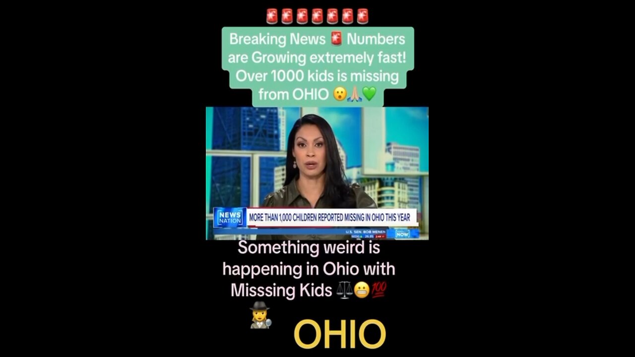 1000 children missing in Ohio in 2024, where are the children 🧒