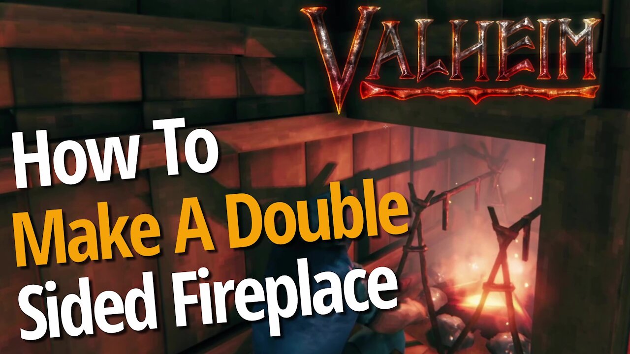 How To Make A Double Sided Fireplace - Valheim