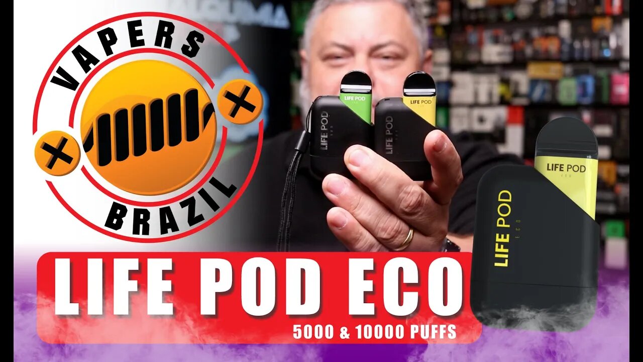 Lifepod ECO 5000 puffs - Pod Descartavel ? Não totalmente, Veja essa novidade !!!