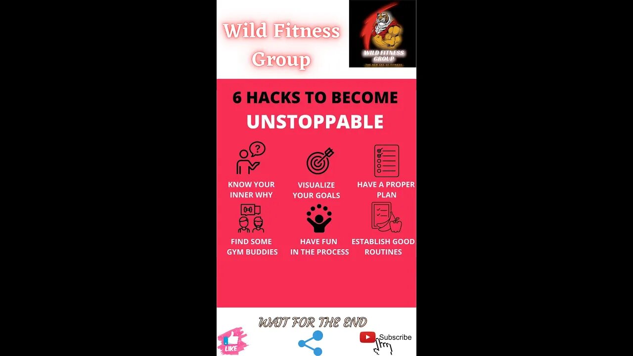 🔥6 hacks to become unstoppable🔥#shorts🔥#viralshorts🔥#fitnessshorts🔥#wildfitnessgroup🔥