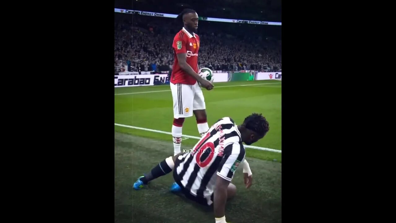 wanbissaka vs Saint maximin ( manutd vs Newcastle highlights 2023) #manchesterunited #wanbissaka