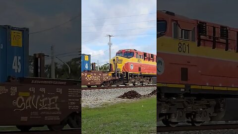 Florida East Coast Railway FEC-202 at MP 112 South Daytona Apr. 25 2023 #railfanrob #fec202 #fec