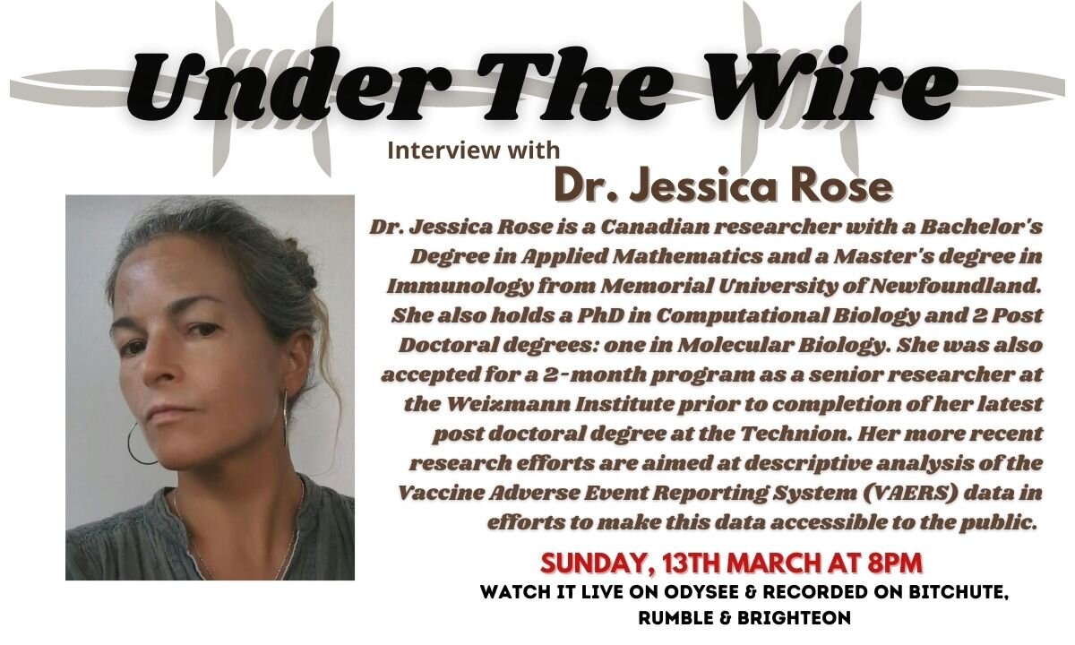 Under the Wire Speaks with Dr Jessica Rose