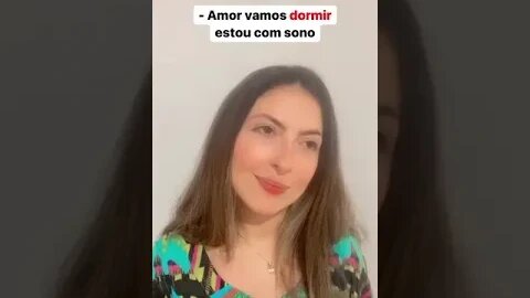 Amor vamos dormir estou com sono 😴😴