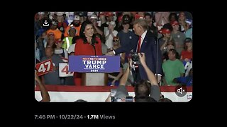 Captioned - Tulsi Gabbard’s surprised announcement at Trump rally