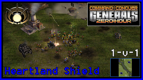 C&C Generals Zero Hour | Demolition General | 1v1 | Heartland Shield