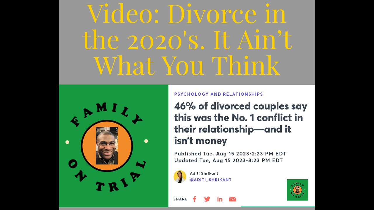 Divorce In The 2020's: It Ain't What You Think