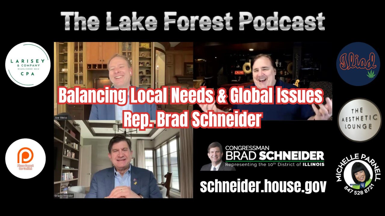 🎙️ Rep. Brad Schneider: Balancing 10th District Concerns with U.S.-Israel Relations