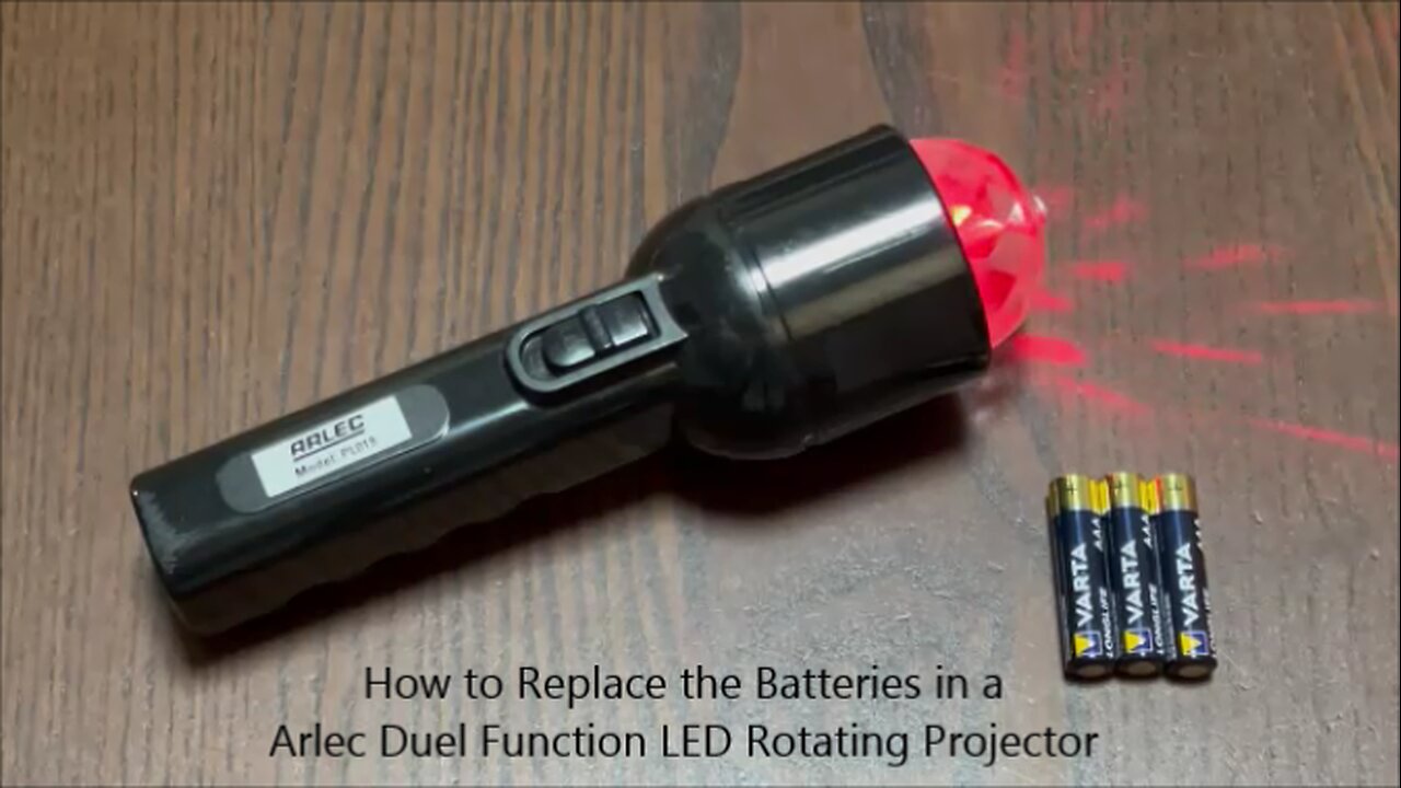 How to Replace the Batteries in a Arlec Dual Function LED Rotating Projector