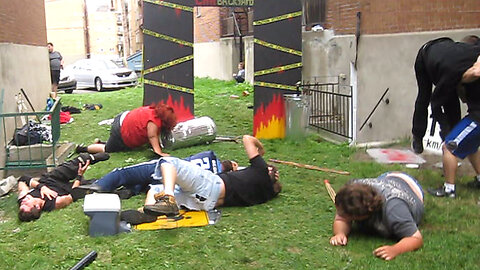 10-Man Hardcore Rumble Match - CHW Backyard Wrestling