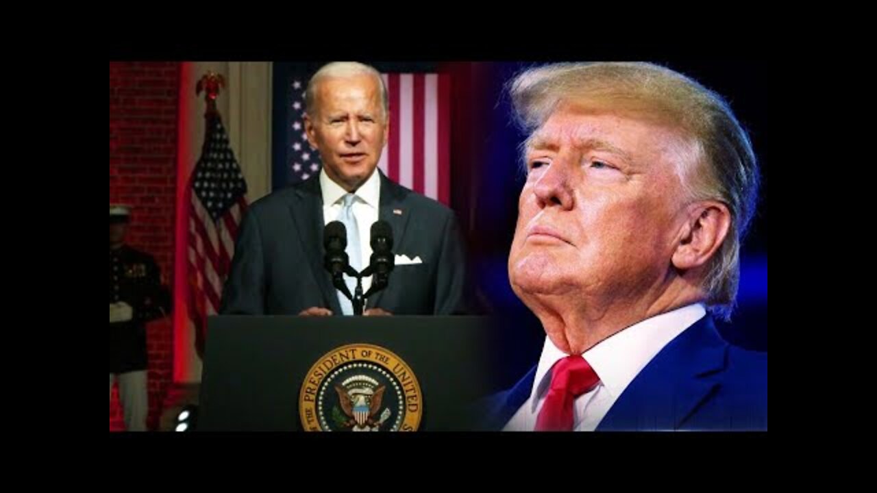 Now, Trump's supporters are firing back. The former President Trump mocked Biden