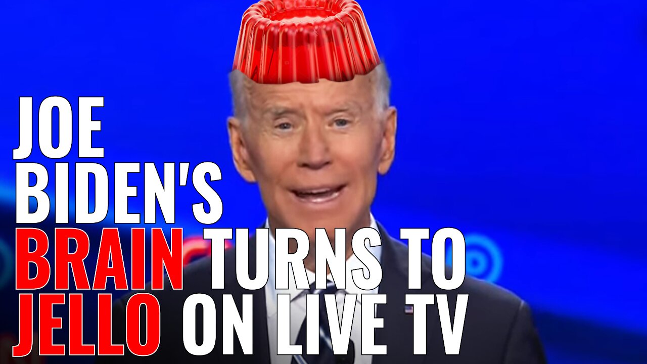 JOE BIDEN'S BRAIN TURNS TO JELLO ON LIVE TV - CANNOT REMEMBER NAME OF CDC, GOVERNMENT PROGRAMS