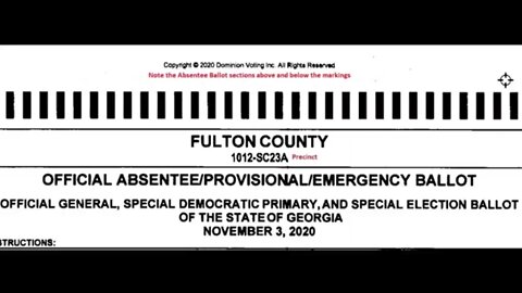 "10 Minute Journey" Ballot Scan Markings | Fulton County, Georgia —Seth Dobson