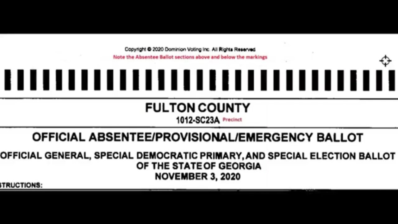 "10 Minute Journey" Ballot Scan Markings | Fulton County, Georgia —Seth Dobson