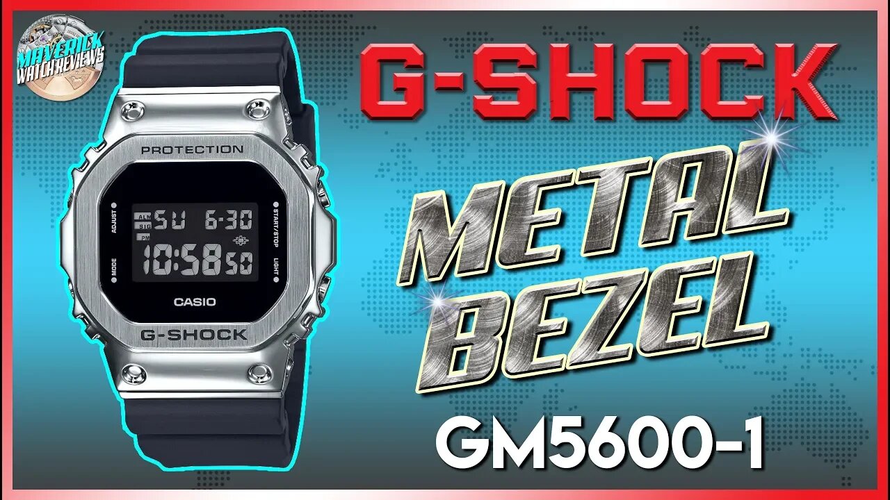 New Little Brother! | G-Shock Metal Bezel 200m Quartz GM5600-1, GM5600B-1 | GM5600B-3 Unbox & Review