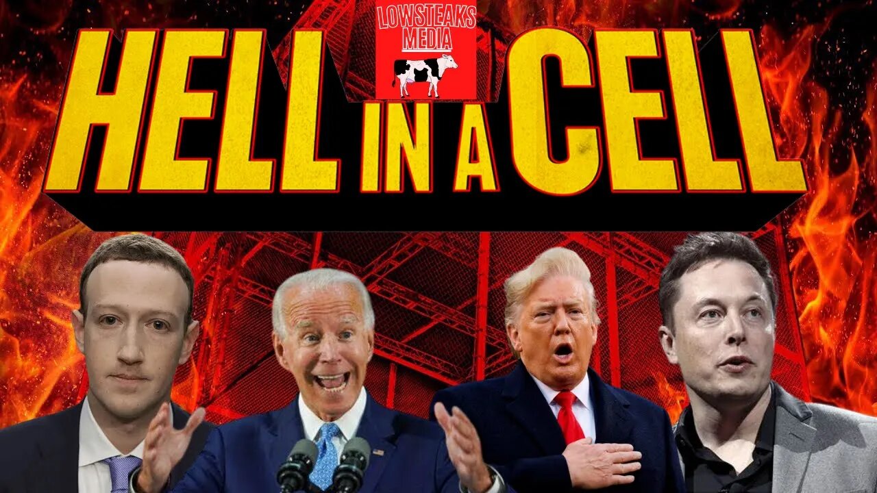 Donald Trump/Elon Musk vs Joe Biden/Mark Zuckerberg | WWE 2K23 | HELL IN THE CELL!