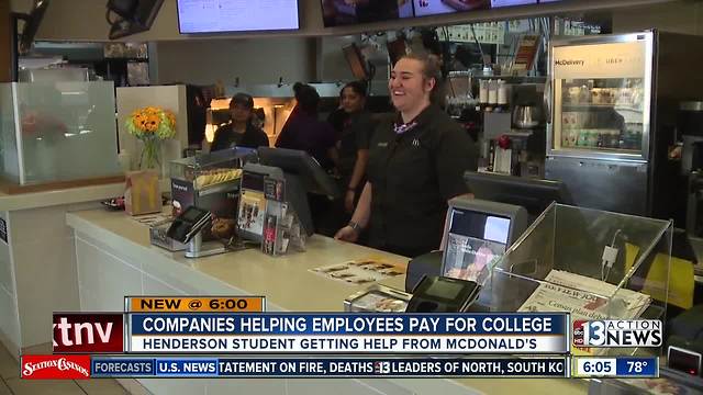 Companies helping employees pay for college