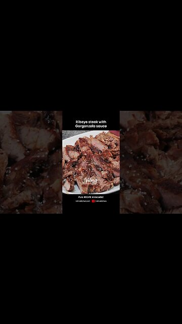 Ribeye steak with Gorgonzola sauce #vilmakitchen