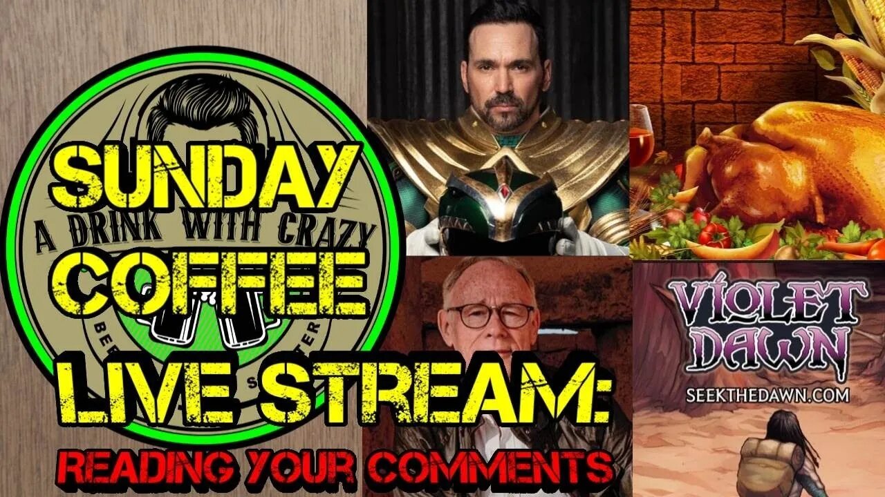 Sunday Coffee: Jason David Frank, Ancient Apocalypse, Violet Dawn, Thanksgiving