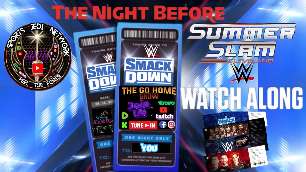 🟡WWE Smackdown Watch Along live reaction GO HOME SHOW |NIGHT BEFORE SUMMERSLAM 24 Cleveland