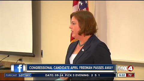 Democratic candidate for 17th District, April Freeman, has died