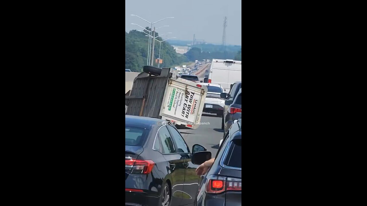 Trailer Rollover On Highway