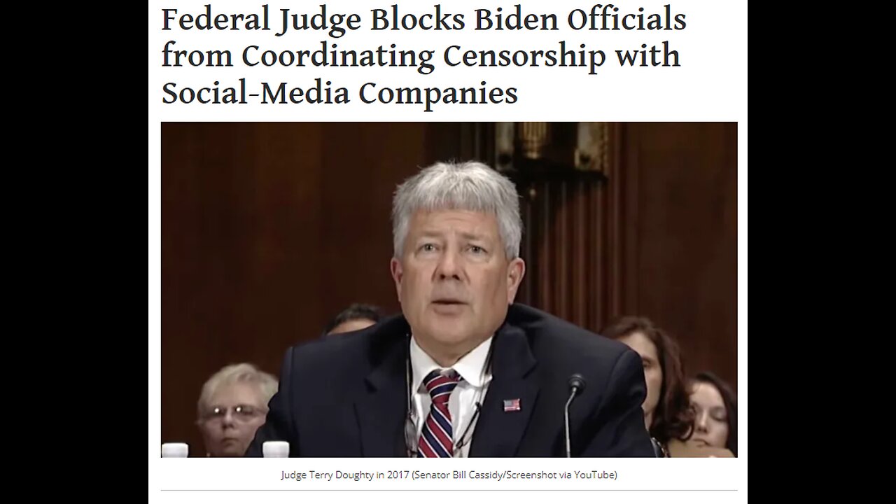 Federal Judge Halts Federal Censorship | Gregory Hood (Article Narration)