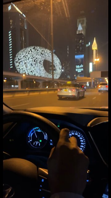Dubai Road view | Dubai life | Night life Dubai