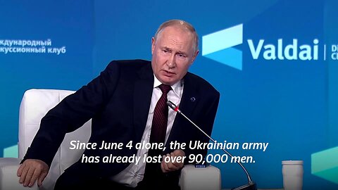 Putin: Ukrainian army has lost 90K men from the beginning of the ´counter-offensive´