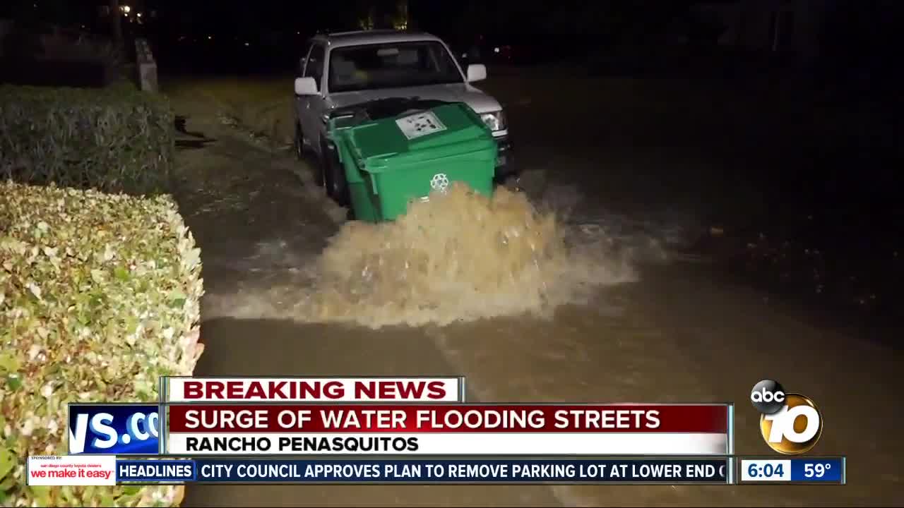 Rancho Penasquitos streets flooded