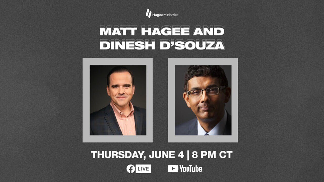 LIVE Pastor Matt having a conversation with Dinesh D'Souza - Thursday June 4th, 2020