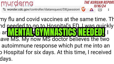 VAERS: 57 YEAR OLD LADY MAGICALLY DEVELOPS MS!