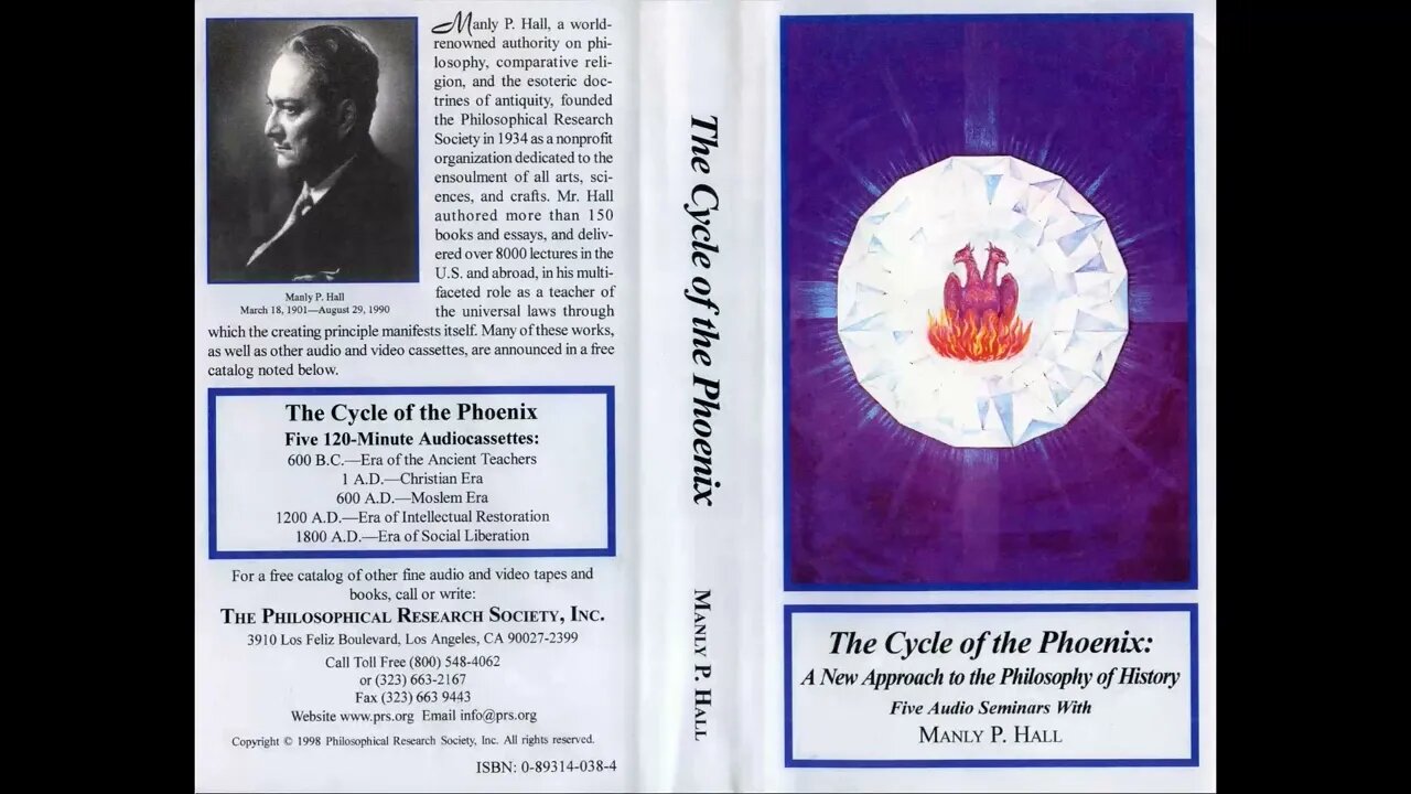 Manly P. Hall A New Approach to the Philosophy of History 600 B C to Era of the Ancient Teachers 1