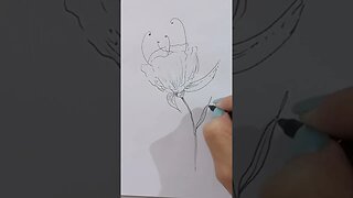 Desenho de Flor Simples e fácil de Fazer #shorts