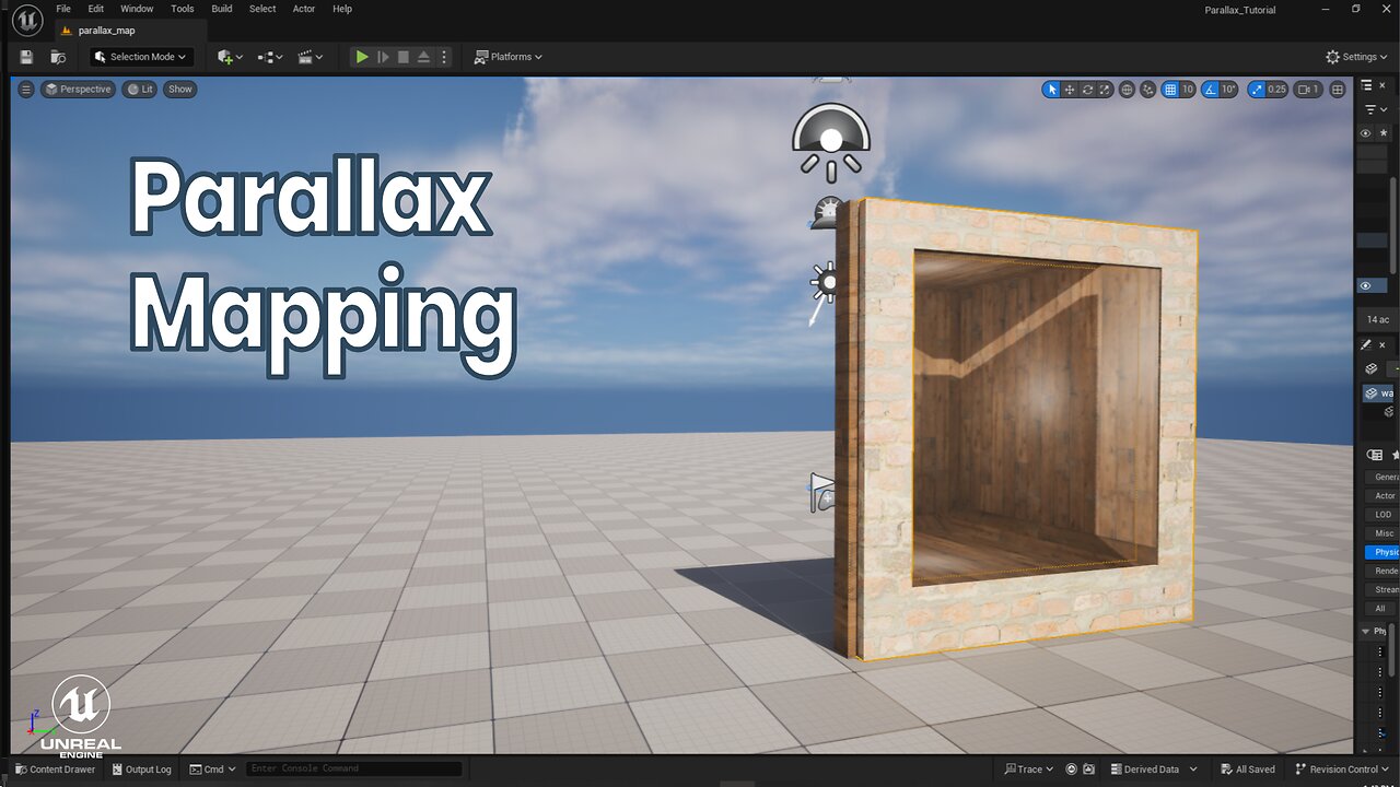 How to use parallax mapping for environments in Unreal Engine 5 | Tutorial #VFX