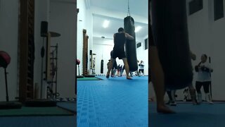 Kick, punch, Elbow and Knee The Bag (18)