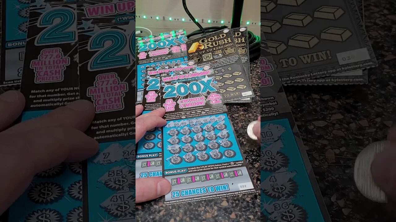 BIG WINNING $20 Lottery Ticket Scratch Off!!