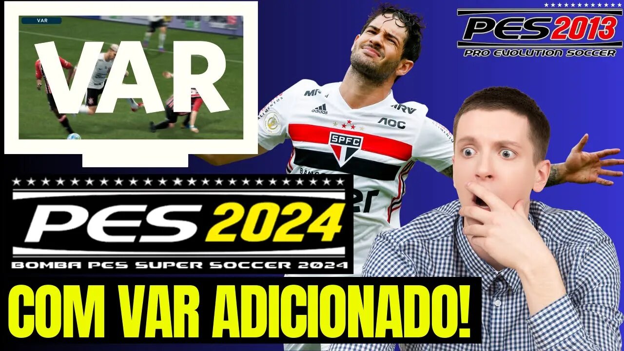 🟢 NOVO PES 2013 COM VAR ADICIONADO!!!! PATCH 2024 PC/XBOX 360 COHAB EDITION BOMBA PES 2024