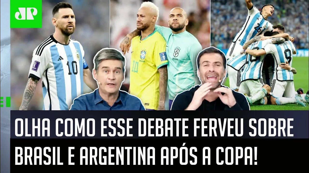 PEGOU FOGO! "O Brasil tem uma SELEÇÃO BANANA, cara! E a Argentina..." DEBATE FERVE após a Copa!