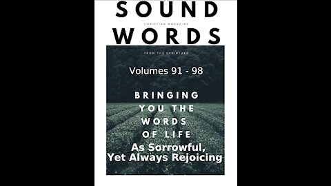 Sound Words, As Sorrowful, Yet Always Rejoicing