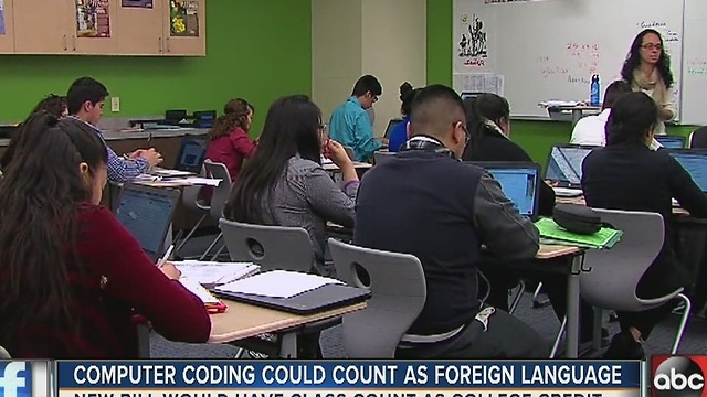 Computer coding could soon count as foreign language