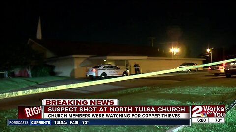 Suspect Shot at North Tulsa Church