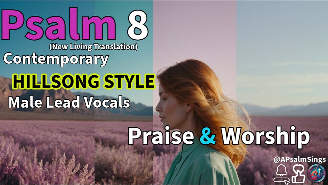 Psalm 8 (NLT) - Hillsong Worship Style