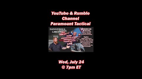 Ep80 - July 13 Trump Rally/Secret Service Failure Discussion LIVE Q&A
