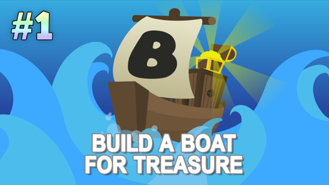 Build A Boat For Treasure Roblox Gameplay #1 - building the first boat and opening the chests