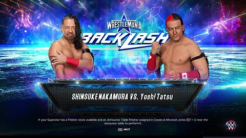 WWE 2k23 Shinsuke Nakamura vs Yoshi Tatsu